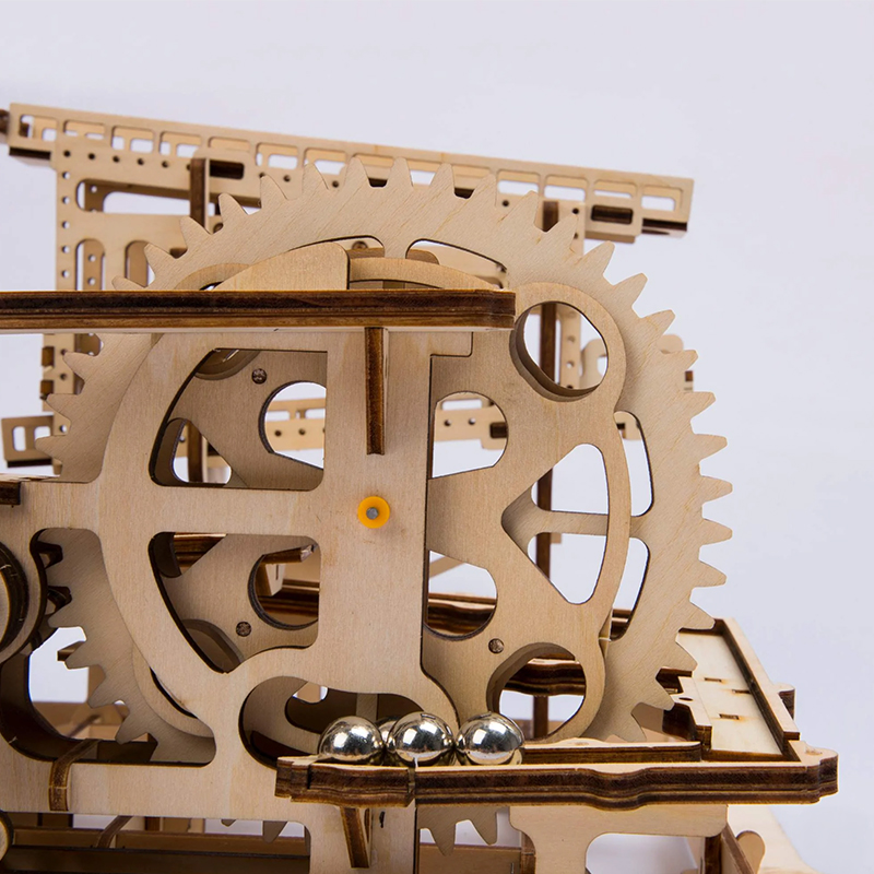 ROKR LG502 Marble Squad Marble Run DIY Minyatür Maket Model Seti Ahşap 3D Wooden Puzzle 3D Model Kit Detaylı Dekoratif Hobi Seti Ahşap Maket
