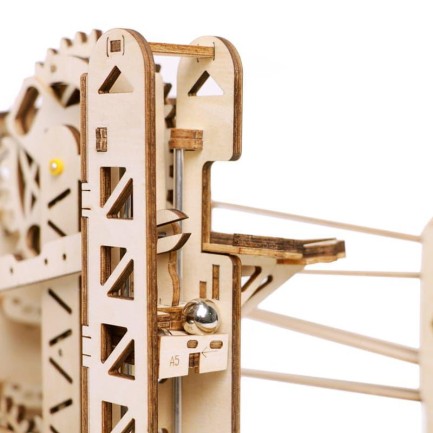 ROKR LG503 Marble Explorer Marble Run DIY Minyatür Maket Model Seti Ahşap 3D Wooden Puzzle 3D Model Kit Detaylı Dekoratif Hobi Seti Ahşap Maket - Thumbnail