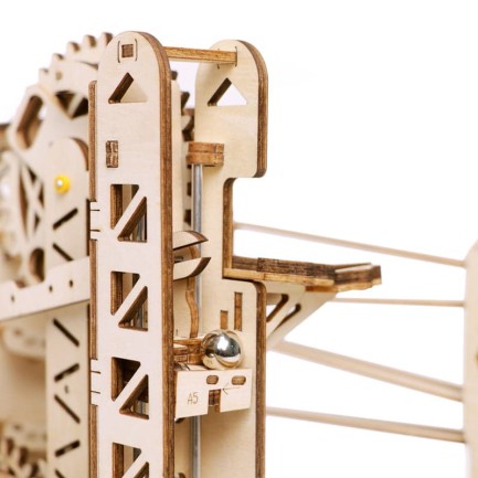 ROKR LG503 Marble Explorer Marble Run DIY Minyatür Maket Model Seti Ahşap 3D Wooden Puzzle 3D Model Kit Detaylı Dekoratif Hobi Seti Ahşap Maket - Thumbnail