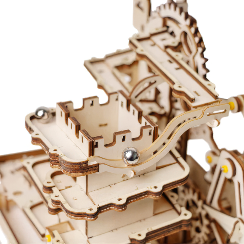 ROKR LG504 Marble Climber Marble Run DIY Minyatür Maket Model Seti Ahşap 3D Wooden Puzzle 3D Model Kit Detaylı Dekoratif Hobi Seti Ahşap Maket
