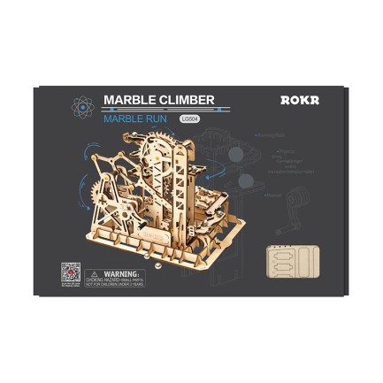 ROKR LG504 Marble Climber Marble Run DIY Minyatür Maket Model Seti Ahşap 3D Wooden Puzzle 3D Model Kit Detaylı Dekoratif Hobi Seti Ahşap Maket - Thumbnail