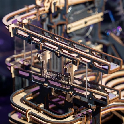 ROKR LGA01 Marble Night City Marble Run 3D Wooden Puzzle - Thumbnail