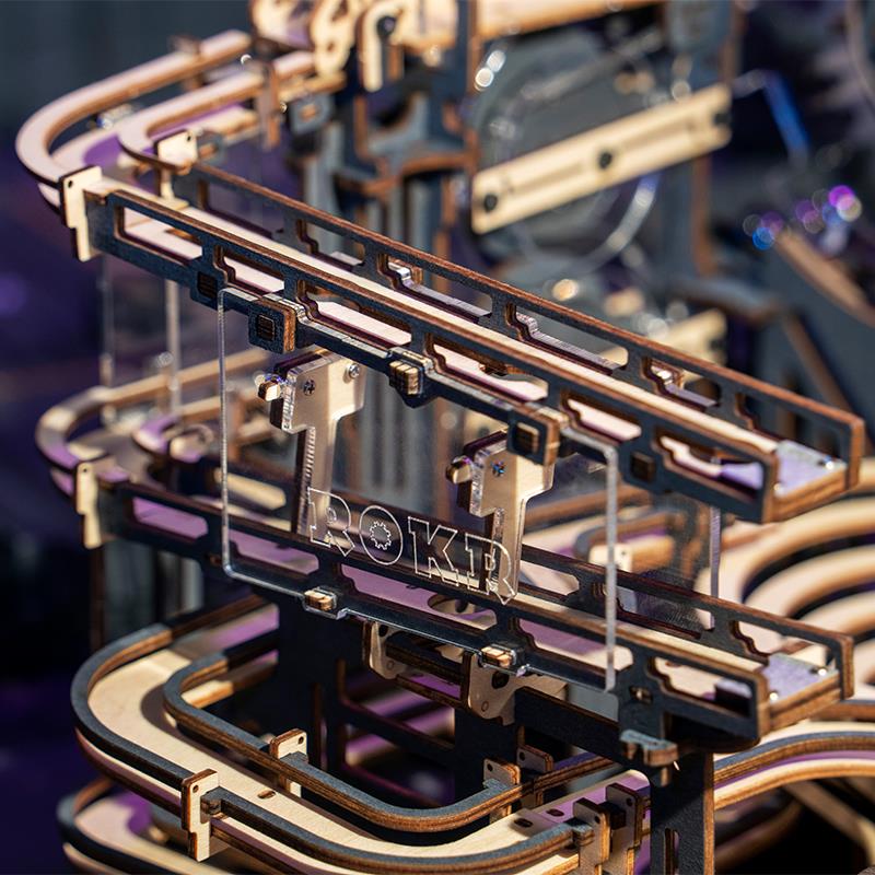 ROKR LGA01 Marble Night City Marble Run 3D Wooden Puzzle