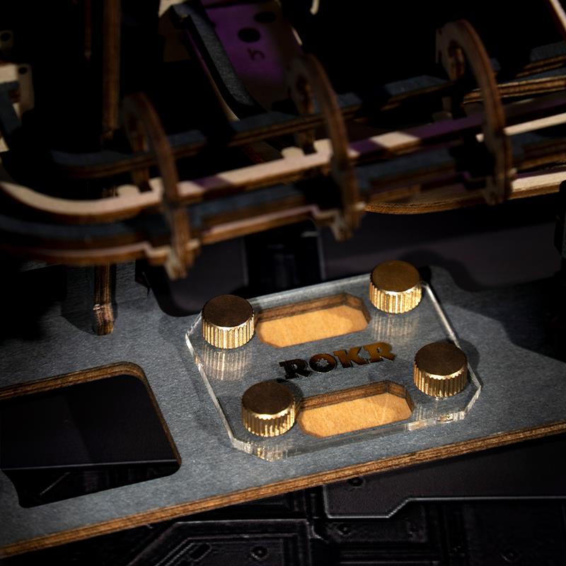 ROKR LGA01 Marble Night City Marble Run 3D Wooden Puzzle