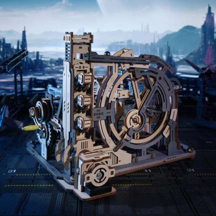 ROKR LGC01 Marble Spaceport Marble Run 3D Wooden Puzzle - Thumbnail