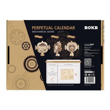 ROKR LK201 Perpetual calendar 3D Wooden Puzzle - Thumbnail