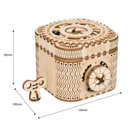 ROKR LK502 Treasure Box Mechanical 3D Wooden Puzzle - Thumbnail