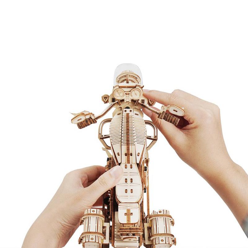 ROKR LK504 Cruiser motorcycle 3D Wooden Puzzle