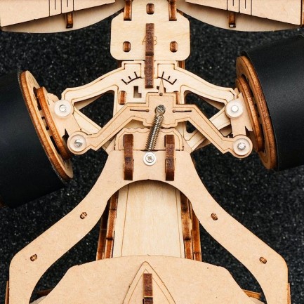 ROKR LK505 Formula Yarış Arabası (F1 Racing Car) DIY Minyatür Maket ModelSeti Ahşap 3D Wooden Puzzle 3D Model Kit Detaylı Dekoratif Hobi Seti Ahşap Maket - Thumbnail