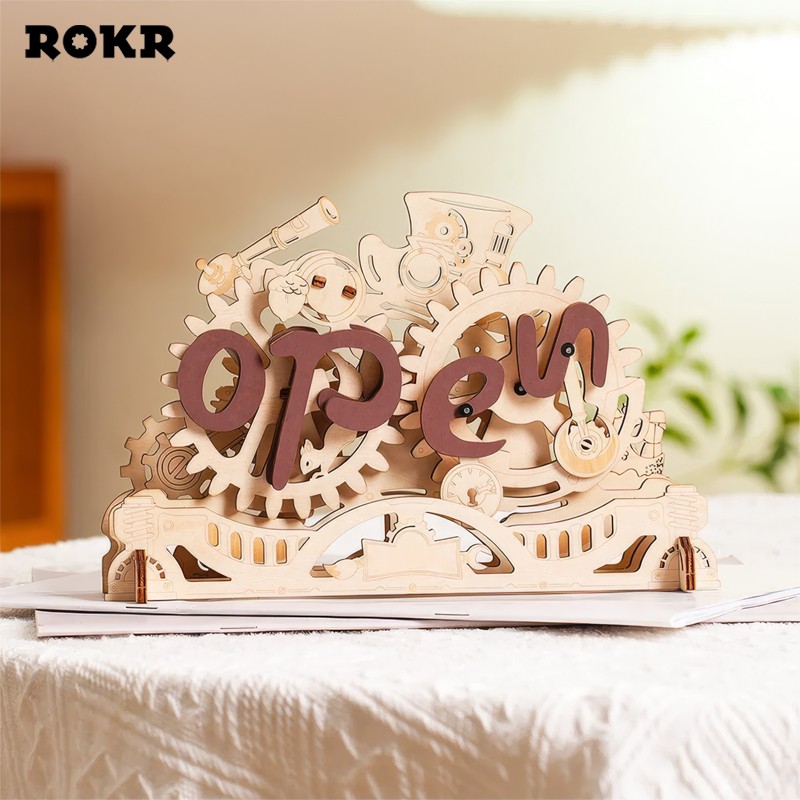 ROKR LK506 Open Closed Sign 3D Wooden Puzzle