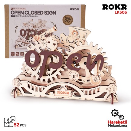 ROKR - ROKR LK506 Open Closed Sign 3D Wooden Puzzle