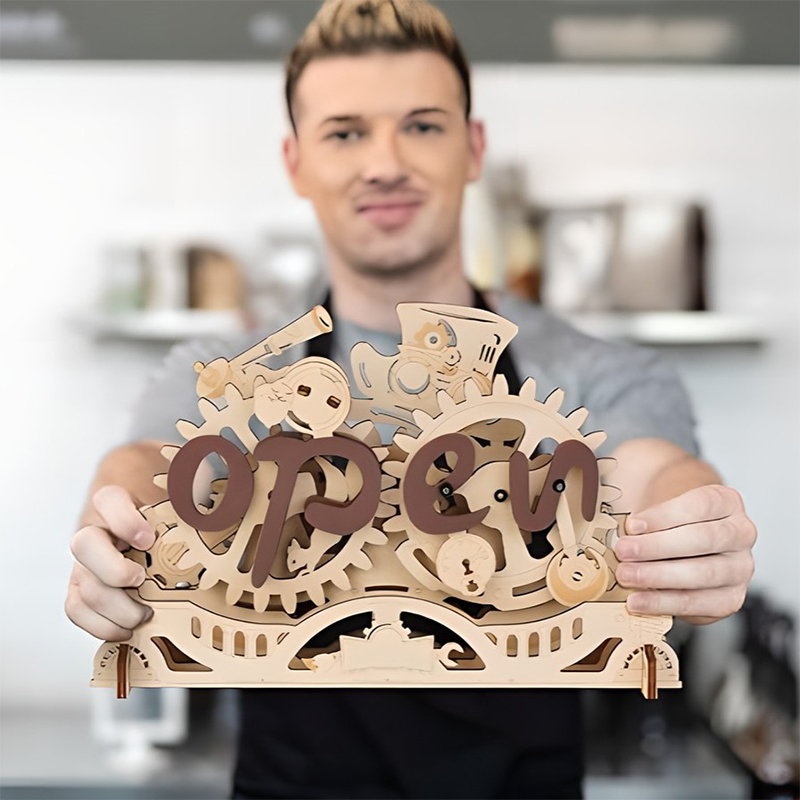 ROKR LK506 Open Closed Sign 3D Wooden Puzzle