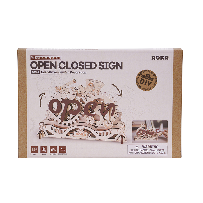 ROKR LK506 Open Closed Sign 3D Wooden Puzzle