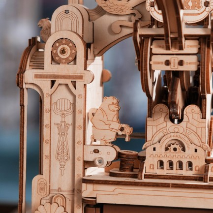 ROKR LK602 Baskı Makinesi Classic Printing Press DIY Minyatür Maket Model Set Ahşap 3D Wooden Puzzle 3D Model Kit Detaylı Dekoratif Hobi Seti Ahşap Maket - Thumbnail