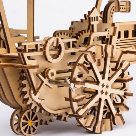 ROKR LK702 Zeplin (Airship) DIY Minyatür Maket Model Seti Ahşap 3D Wooden Puzzle 3D Model Kit Detaylı Dekoratif Hobi Seti Ahşap Maket - Thumbnail