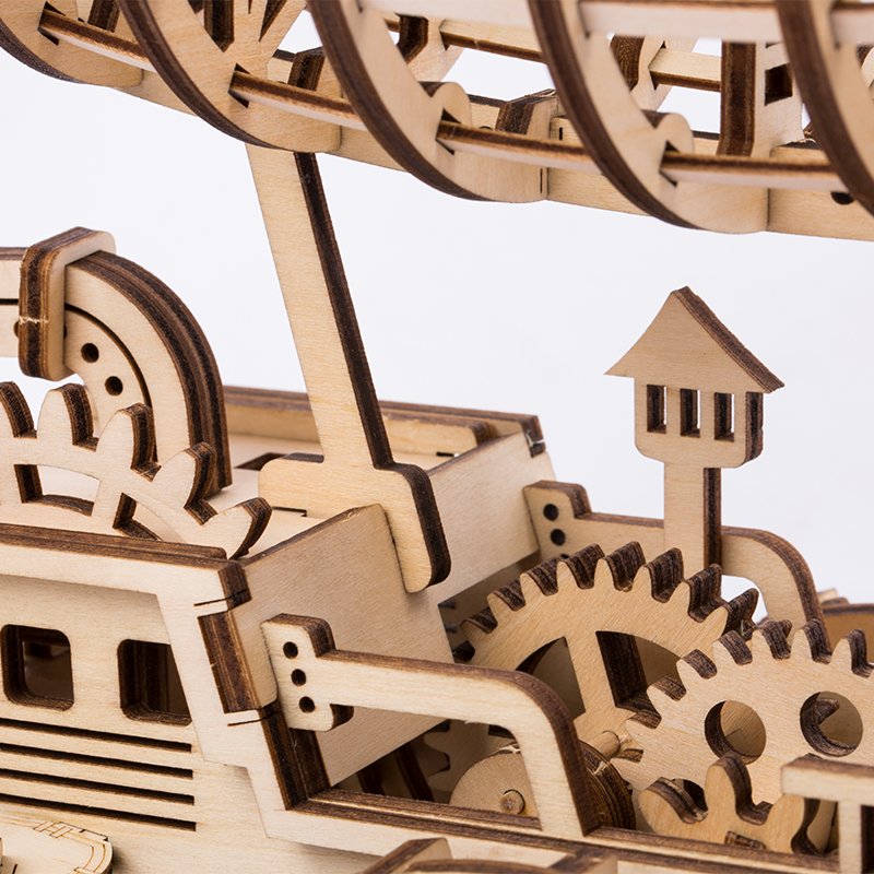 ROKR LK702 Zeplin (Airship) DIY Minyatür Maket Model Seti Ahşap 3D Wooden Puzzle 3D Model Kit Detaylı Dekoratif Hobi Seti Ahşap Maket