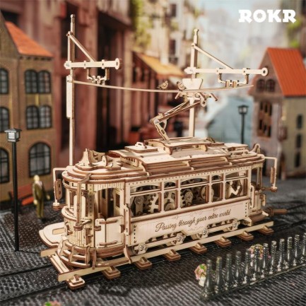 ROKR - ROKR LK801 Classic City Tramcar 3D Wooden Puzzle