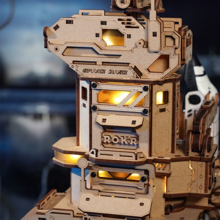 ROKR LKA02 Uzay Mekiği (Space Shuttle) DIY Minyatür Maket Model Seti Ahşap 3D Wooden Puzzle 3D Model Kit Detaylı Dekoratif Hobi Seti Ahşap Maket - Thumbnail