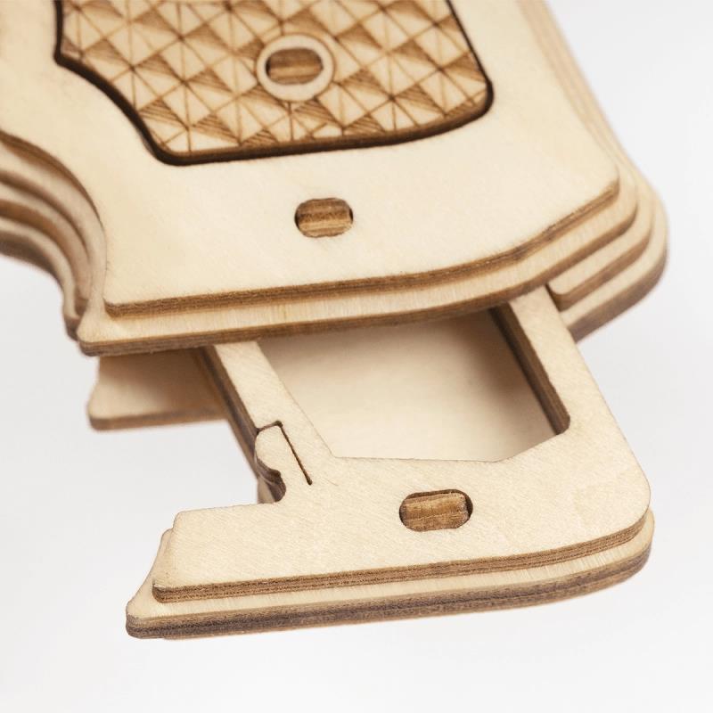 ROKR LQ401 Corsac M60 Gun 3D Wooden Puzzle