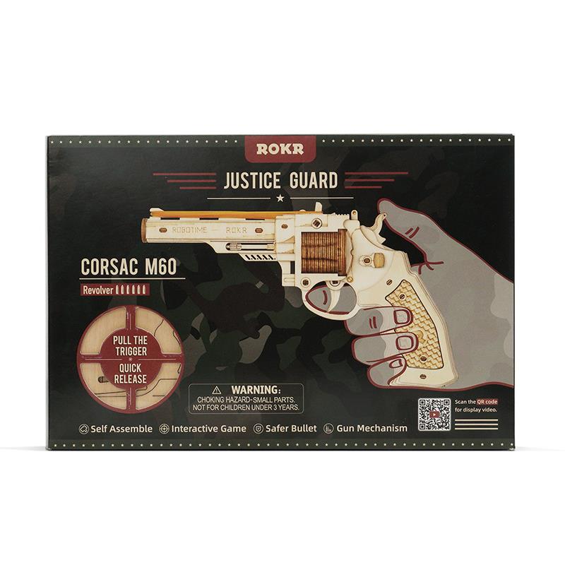 ROKR LQ401 Corsac M60 Gun 3D Wooden Puzzle