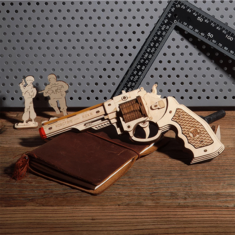 ROKR LQ401 Corsac M60 Gun 3D Wooden Puzzle