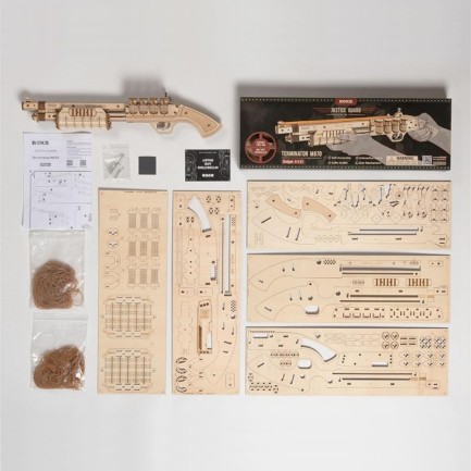 ROKR LQ501 Terminator M870 Gun 3D Wooden Puzzle - Thumbnail