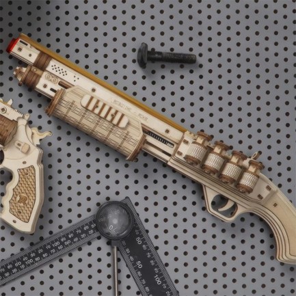 ROKR LQ501 Terminator M870 Gun 3D Wooden Puzzle - Thumbnail
