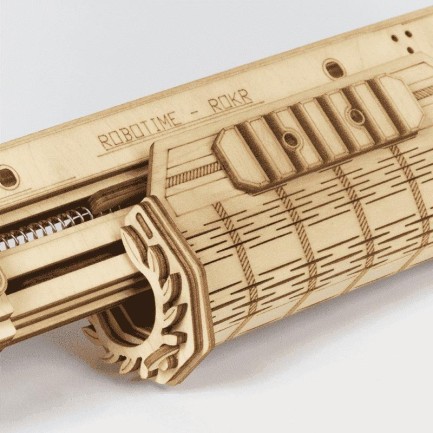 ROKR LQ501 Terminator M870 Gun 3D Wooden Puzzle - Thumbnail