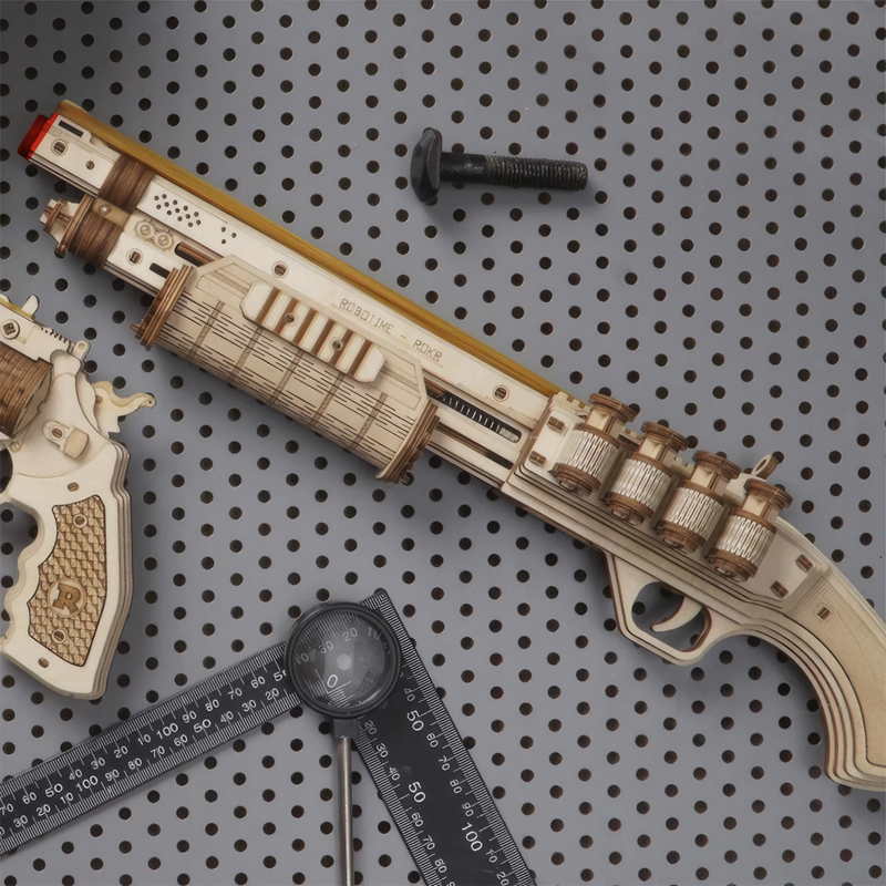 ROKR LQ501 Terminator M870 Gun 3D Wooden Puzzle