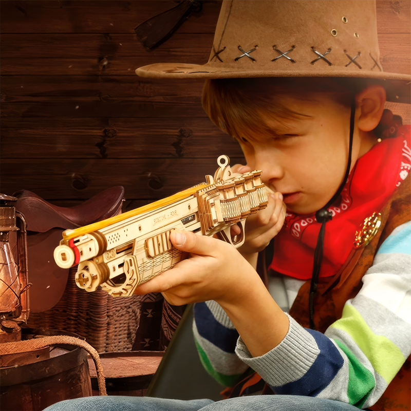 ROKR LQ501 Terminator M870 Gun 3D Wooden Puzzle