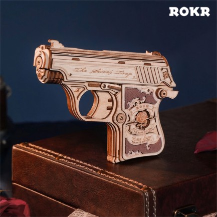 ROKR LQ502 Mini Gun 3D Wooden Puzzle - Thumbnail