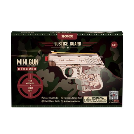 ROKR LQ502 Mini Gun 3D Wooden Puzzle - Thumbnail
