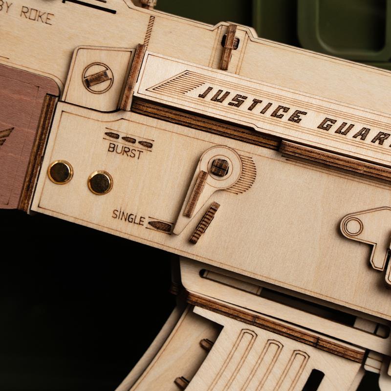 ROKR LQ901 AK-47 Assault Rifle Gun 3D Wooden Puzzle