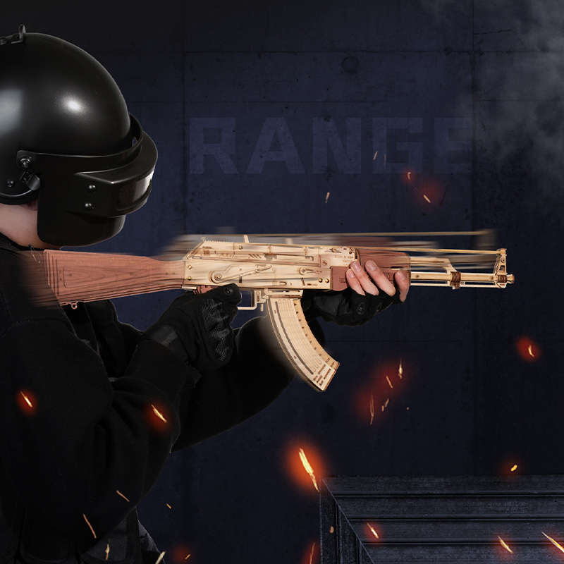 ROKR LQ901 AK-47 Assault Rifle Gun 3D Wooden Puzzle