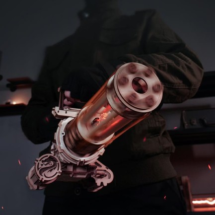 ROKR LQA01 AK-47 Rotating-Barrel Machine Gun 3D Wooden Puzzle - Thumbnail