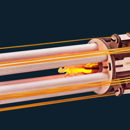 ROKR LQA01 AK-47 Rotating-Barrel Machine Gun 3D Wooden Puzzle - Thumbnail