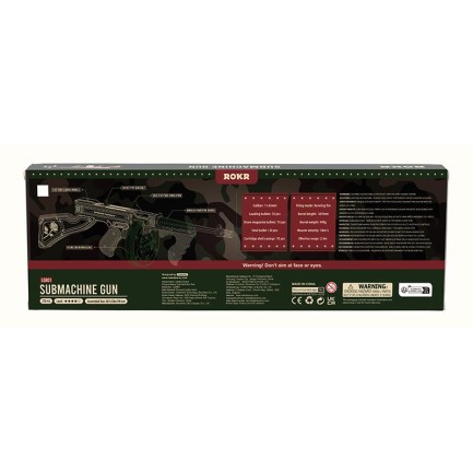 ROKR LQB01 Submachine Gun 3D Wooden Puzzle - Thumbnail