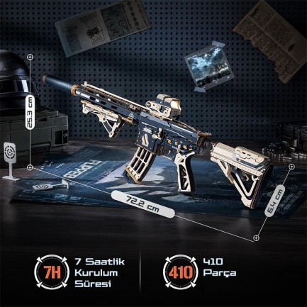 ROKR LQB02 M416 Carbine 3D Wooden Puzzle - Thumbnail