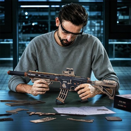 ROKR LQB02 M416 Carbine 3D Wooden Puzzle - Thumbnail
