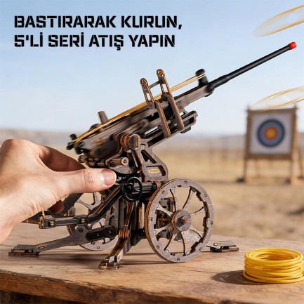ROKR LQM01 Antiaircraft Gun 3D Wooden Puzzle - Thumbnail