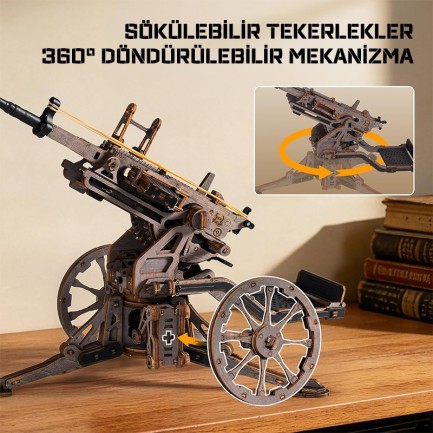 ROKR LQM01 Antiaircraft Gun 3D Wooden Puzzle - Thumbnail
