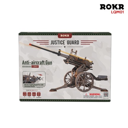 ROKR LQM01 Antiaircraft Gun 3D Wooden Puzzle - Thumbnail