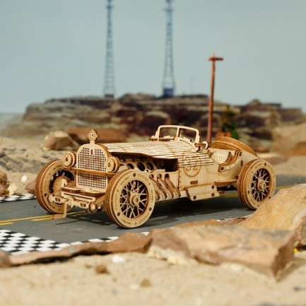 ROKR MC401 V8 Grand Prix Car 3D Wooden Puzzle - Thumbnail