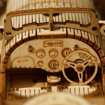 ROKR MC401 Formula1 Arabası (V8 Grand Prix Car) DIY Minyatür Maket Model Seti Ahşap 3D Wooden Puzzle 3D Model Kit Detaylı Dekoratif Hobi Seti Ahşap Maket - Thumbnail