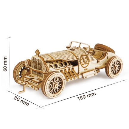 ROKR MC401 Formula1 Arabası (V8 Grand Prix Car) DIY Minyatür Maket Model Seti Ahşap 3D Wooden Puzzle 3D Model Kit Detaylı Dekoratif Hobi Seti Ahşap Maket - Thumbnail