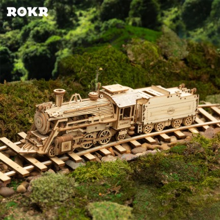 ROKR MC501 Lokomotif Tren (Prime Steam Express) DIY Minyatür Maket Model Seti Ahşap 3D Wooden Puzzle 3D Model Kit Detaylı Dekoratif Hobi Seti Ahşap Maket ROKR/MC501 - Thumbnail
