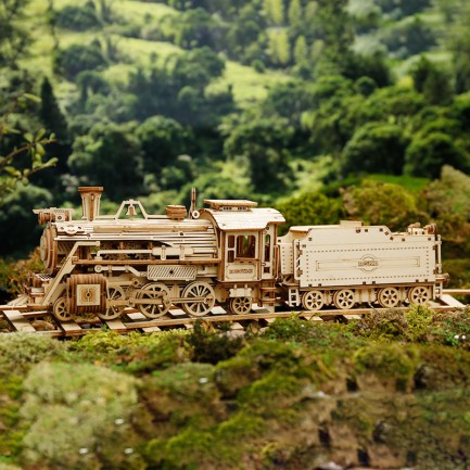 ROKR MC501 Lokomotif Tren (Prime Steam Express) DIY Minyatür Maket Model Seti Ahşap 3D Wooden Puzzle 3D Model Kit Detaylı Dekoratif Hobi Seti Ahşap Maket ROKR/MC501 - Thumbnail