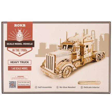 ROKR MC502 Heavy Truck 3D Wooden Puzzle - Thumbnail
