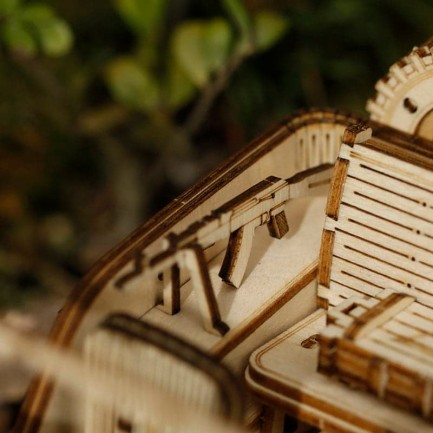 ROKR MC701 Asker Ordu Arabası (Army Field Car) DIY Minyatür Maket Model Seti Ahşap 3D Wooden Puzzle 3D Model Kit Detaylı Dekoratif Hobi Seti Ahşap Maket - Thumbnail