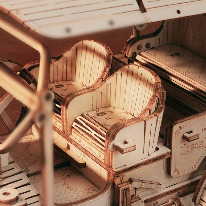 ROKR MC801 Vintage Car 3D Wooden Puzzle